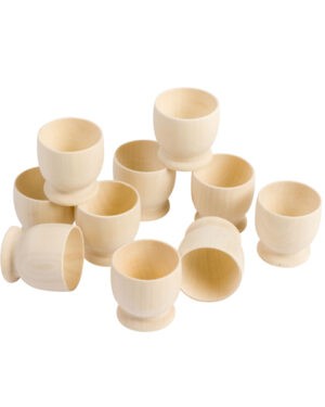 Holzeierbecher 10er Set