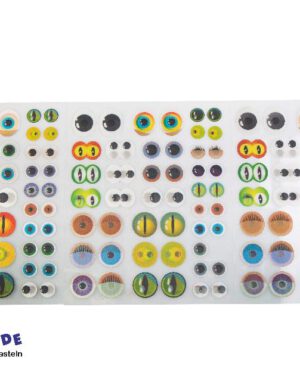 Bunte 3D-Augen flach 144er Set
