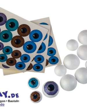 3D-Augen gewölbt 16er Set