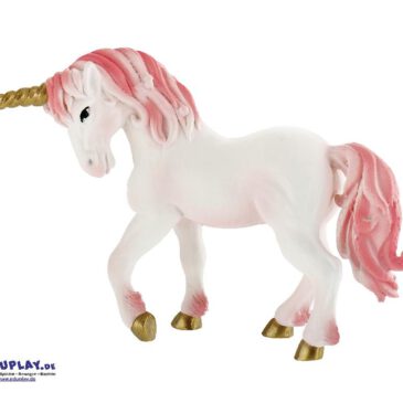 Einhorn Stute Spielfigur Mit dem magischen Horn und seiner mystischen Ausstrahlung ... zählt das Einhorn wohl zu den schönsten Tieren im Fabelreich. Diese schöne Einhorn Stute ist mit viel Liebe zum Detail von Hand bemalt.