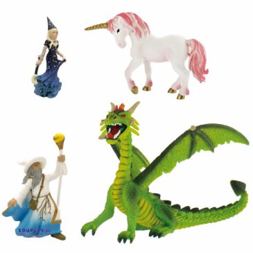 Zauberwald Spielfiguren 4er Set Natur- und detailgetreue Spielfiguren ... Für Rollenspiele, Märchenstunden, Tiergeschichten ... die hochwertig verarbeiteten Figuren sorgen für Spielspaß, regen die Fantasie an, fördern das Sprechen und soziale Kompetenzen.