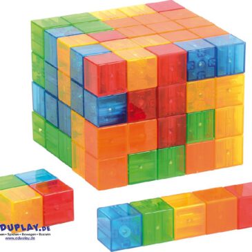 Magnet Cubes 100er Set Klack - und der Magnet haftet ... Die transluzenten Magnetwürfel sind toll Bauen und für Experimente - auch auf einem LED-Panel. Die Bausteine haften an allen sechs Seiten, denn die kleinen Magnete richten sich automatisch am benachbarten Magnet aus.