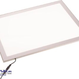 LED Panel mit Wanne A3 Magnetische Leuchtplatte mit transparenter Wanne ... Die Leuchtplatten mit Alurahmen in modernem Design sind 8 mm flach. Über den Schalter können verschiedene Helligkeitsstufen eingestellt werden. Passend dazu ist die Wanne aus transparentem Kunststoff mit hohem Rand, z.B. für Sensorik-Material. Dank neuester LED-Technik leuchtet das Panel gleichmäßig, ist besonders energiesparend und langlebig. Stromversorgung: Kabel mit Netzstecker für Steckdose.