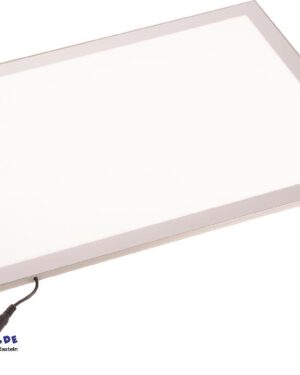 LED Panel mit Wanne A3 Magnetische Leuchtplatte mit transparenter Wanne ... Die Leuchtplatten mit Alurahmen in modernem Design sind 8 mm flach. Über den Schalter können verschiedene Helligkeitsstufen eingestellt werden. Passend dazu ist die Wanne aus transparentem Kunststoff mit hohem Rand, z.B. für Sensorik-Material. Dank neuester LED-Technik leuchtet das Panel gleichmäßig, ist besonders energiesparend und langlebig. Stromversorgung: Kabel mit Netzstecker für Steckdose.