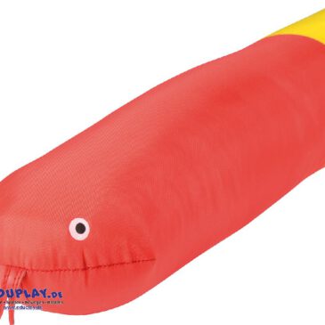 Balancier-Schlange Farbenfroh und weich unter den Füßen ... Die watteweich gefüllte, bunte Schlange mit Gesicht motiviert Kinder zum Balancieren. Sie kann auch zur Ergotherapie und zum Spielen verwendet werden. Die Schwanzspitze ist verjüngt.