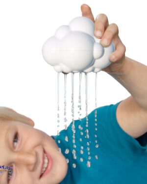Plui Rain Cloud Kinder als Regenmacher ... Plui, die Regenwolke, veranschaulicht den Kreislauf des Wassers - dabei werden Kinder zu kleinen Regenmachern. Unter Wasser getaucht füllt sich die Regenwolke und Luft entweicht. Einfach das Loch oben mit einem Finger verschließen, auftauchen und durch Wegnehmen des Fingers regnet es an ausgewählter Stelle. Toll zum Experimentieren, z. B. draußen Pflanzen gießen. Die Plui Regenwolke lässt sich zur Reinigung zu öffnen.