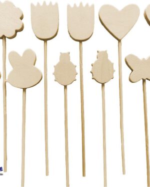 Blumenstecker Die „blühen“ das ganze Jahr ... Nicht nur im Frühling und zum Muttertag sind diese Blumenstecker ein Farbtupfer im Blumentopf.