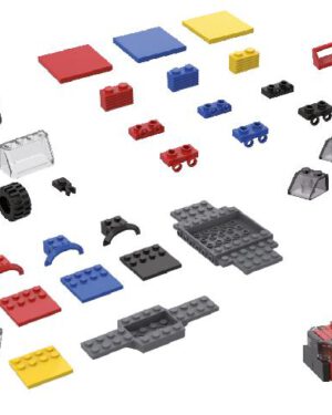 Klemmbaustein-Set Fahrzeuge 250 Teile Fahrzeuge nach eigenen Vorstellungen bauen ... Mit einer umfangreichen Auswahl an Rädern, Chassis, Sitzen, Frontscheiben, Kotflügeln, Achsen und weiteren Elementen können die Kinder eine Vielzahl von Fahrzeugtypen wie Autos, Geländewagen oder fantasievolle Eigenkreationen erschaffen. Die Bausteine sind kompatibel mit Klemmbausteinen anderer Hersteller. Inkl. Aufbewahrungsbox.
