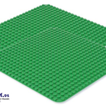Klemmbaustein-Set Junior Bauplatten 24x24 Noppen 2 Stück Grün
