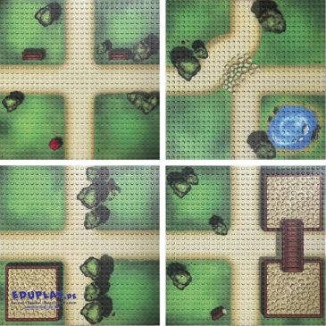 Klemmbaustein-Set Bauplatten 32x32 Noppen 4 Stück Bauernhof Bauernhof, Rennstrecke oder Insel ... Die Bauplatten sind mit tollen Designs bedruckt und wecken die Abenteuerlust zum Konstruieren und Spielen. Sogar mehrstöckiges Bauen ist möglich, z. B. für ein Parkhaus. Die Platten mit 32 x 32 Noppen sind kompatibel mit Klemmbausteinen anderer Hersteller.