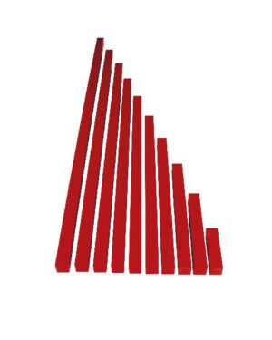 Montessori Rote Stangen Längenunterschiede visuell und taktil erfassen ... Beim Vergleichen und Ordnen der roten Stangen entwickeln Kinder ein Verständnis für Begriffe wie kurz, lang und länger. Die Arbeit mit den Stangen fördert sowohl die Fein- als auch die Grobmotorik und bereitet die Kinder auf weiterführende mathematische Konzepte vor.