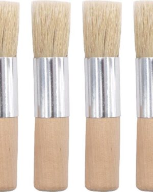 Holzpinsel 18mm 6 Stück Für plakatives Gestalten und große Flächen ... Die Kunststoffborsten sind besonders für flüssige und viskose Farben geeignet. So erzielen schon kleine Künstler mit groben Strichen in kurzer Zeit tolle Ergebnisse.