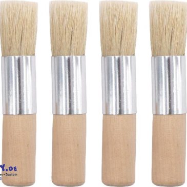 Holzpinsel 18mm 6 Stück Für plakatives Gestalten und große Flächen ... Die Kunststoffborsten sind besonders für flüssige und viskose Farben geeignet. So erzielen schon kleine Künstler mit groben Strichen in kurzer Zeit tolle Ergebnisse.