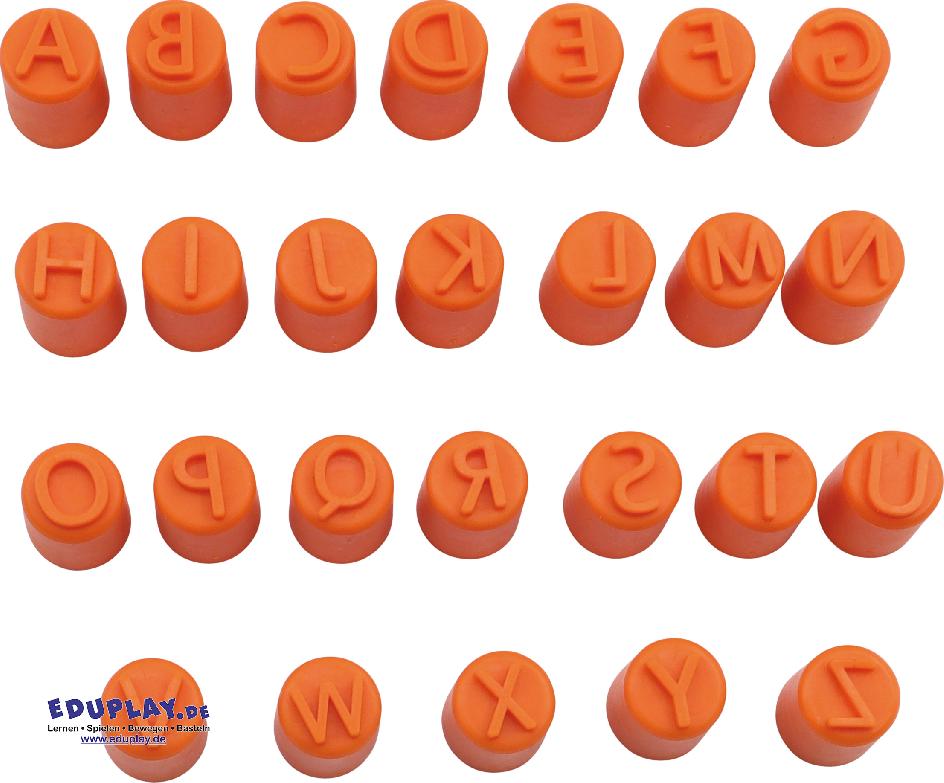 Fingerstempel ABC Großbuchstaben