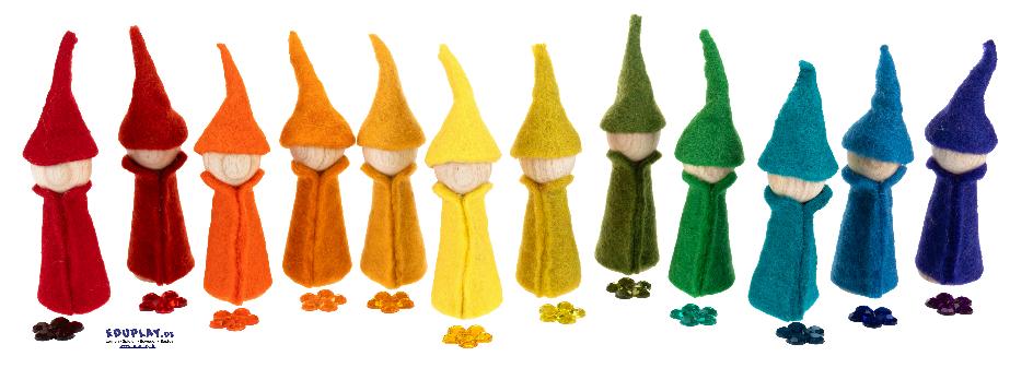 Filzspielfiguren 12 Monate 12er Set Die 12 Filzfiguren sind nicht nur ... in der Gruppe stark - passend auf dem Filzteppich verbinden Sie Spiel- und Farbenlehre und vermitteln durch Ihre tolle Haptik ein warmes und angenehmes natürliches Spiel.